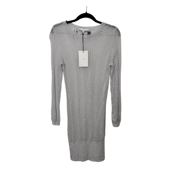 IRO Mesh Mini Dress Grey - Picture 1 of 9
